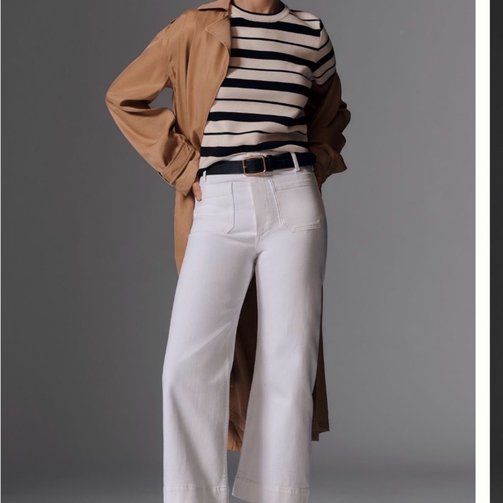 Anthropologie Colette jeans White Wide-Leg Pants